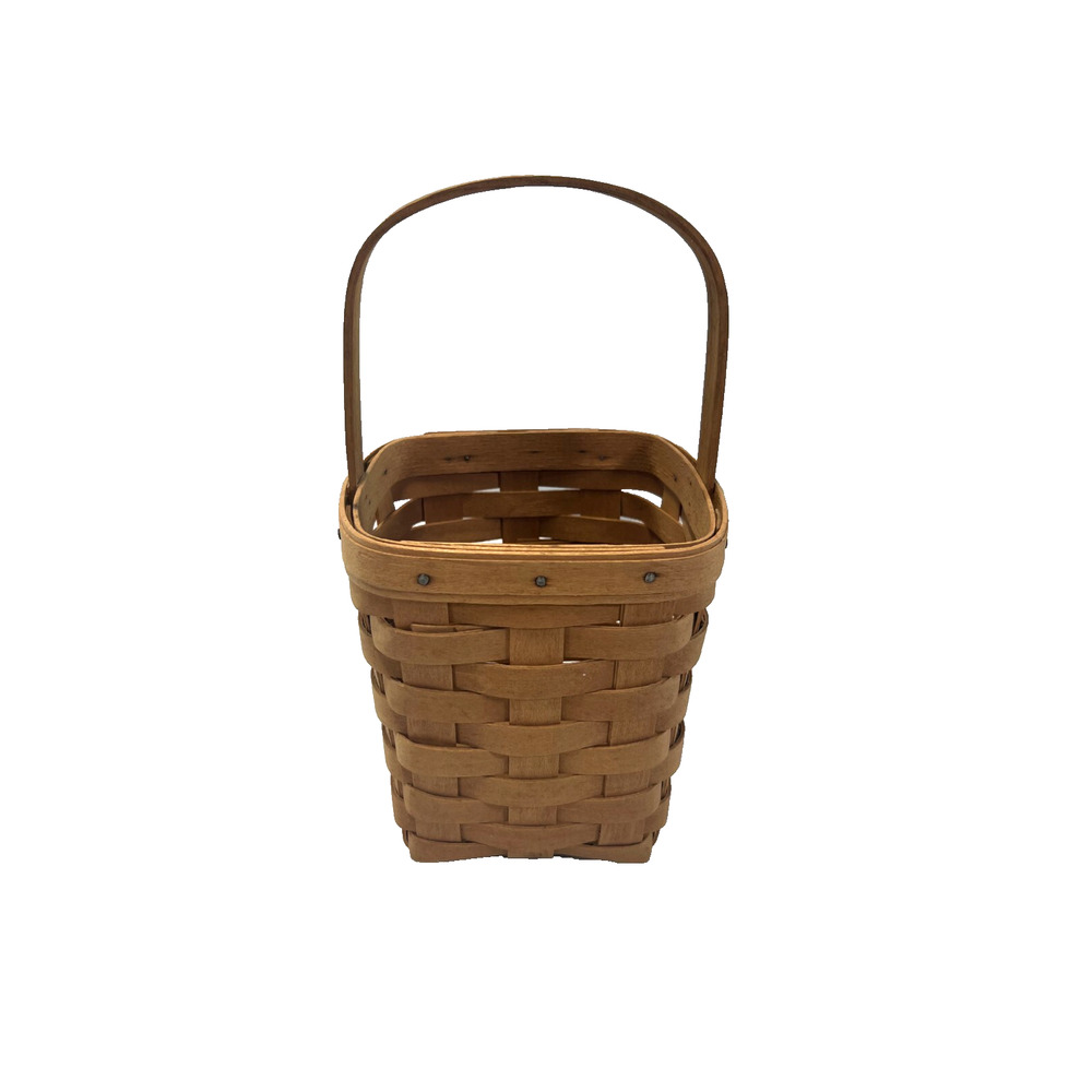 1985 Longaberger Medium Peg Basket‎ 5.5"L x 5.5"W x 6"H